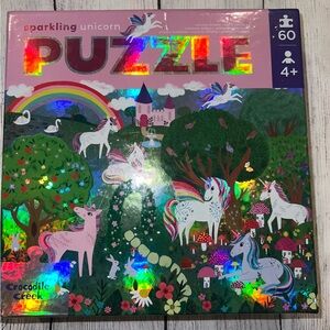 Crocodile Creek Sparkling Unicorn Puzzle